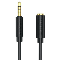 Аудіо кабель Borofone BL12 3.5 audio extension cable Male to Female (1m) Чорний - купити в SmartEra.ua