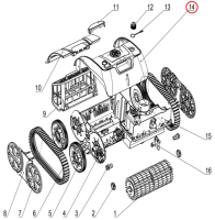 Середня кришка до пилососа Aquajoy Cyclone C1 Pro (S.WY3312Pro.29.038)