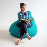 Кресло-Груша Пуф Мягкое кресло Кресло -мешок Цвет мята размер 100*140