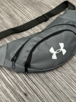 Бананка Under Armour сіра біле лого (Харьков)