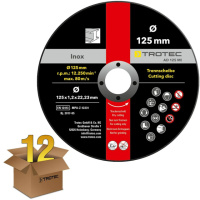 Круг отрезной по металлу Trotec 125х22.23х1.2 (12 шт) (6225001111)