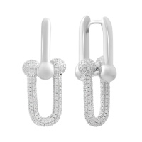 Серебряные серьги CatalogSilver с фианитами (2184560)