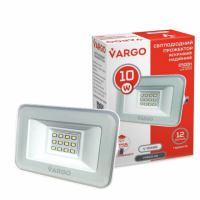 LED прожектор VARGO 10W 220V 900lm 6500K Белый