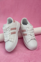 Кросівки жіночі демісезонні, колір біло-рожевий, 248RBK10