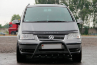 Кенгурятник WT004 Black (нерж) для Volkswagen Sharan 2010-2023 гг