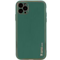 Шкіряний чохол для Apple iPhone 11 Pro (5.8«») - Xshield (Зелений / Army green) - купити в SmartEra.ua