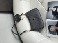 Сумка жіноча Guess Noelle багет 2 в 1 сірий