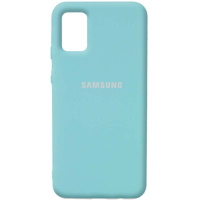 Чохол Silicone Cover Full Protective (AA) Для Samsung Galaxy A02s (Бірюзовий / Ice Blue) - купити в SmartEra.ua