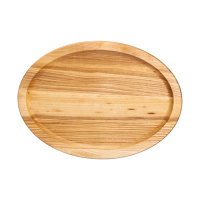 Овальна дошка 35×25 см для подачі нарізок, ясен