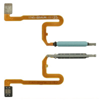 Шлейф для Xiaomi Redmi Note 10 Pro с синим сканером отпечатка пальца