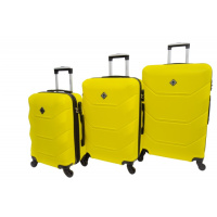 Дорожній набір валіз Bonro 3 штуки жовтий