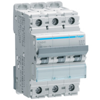 Автоматичний вимикач Hager NDN340 3-полюсний 10kA In=40А тип D