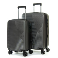 PODIUM Дорожная Чемодан 2/1 ABS-пластик FASHION 804 dark-grey