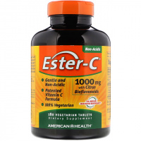 Эстер-С с Бифлавоноидами, Ester-C, American Health, 1000 мг, 180 таблеток