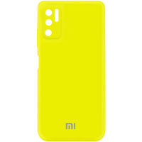 Чохол Silicone Cover My Color Full Camera (A) для Xiaomi Redmi Note 10 5G / Poco M3 Pro (Жовтий / Flash) - купити в SmartEra.ua