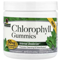 Хлорофіл, смак м'яти, Chlorophyll Gummies, Nature's Answer, 60 жувальних цукерок