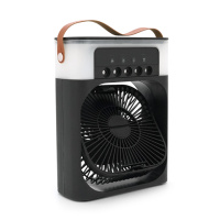 Портативный настольный вентилятор YT-1712 с охлаждением, 160х160мм, 3 режима, питание 220В, USB кабель, Mix Color, Box