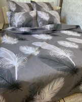 Комплект двоспальної постільної білизни, Перо, Бязь Люкс, Тиротекс.
