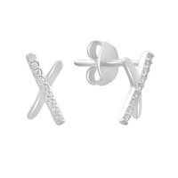 Серебряные серьги CatalogSilver с фианитами (2186106)