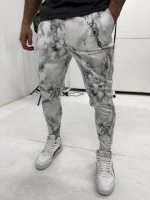 Теплі спортивні штани чоловічі матеріал трьохнитка на флісі