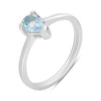 Серебряное кольцо CatalogSilver с натуральным топазом 0.771ct, вес изделия 2,07 гр (2194576) 18 размер