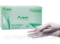 Перчатки латексные смотровые нестерильные опудренные  Игар (IGAR) 50 пар L