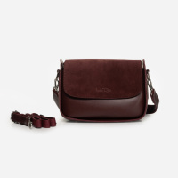 НАТУРАЛЬНИЙ ЗАМШ. БОРДО — фабричний, каркасний клатч високої якості українського виробництва (Луцьк, 696)