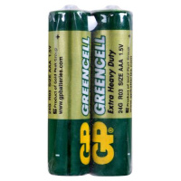 Батарейка GP GREENCELL 1.5V солевая 24G-S2  R03, ААA (4891199000454)