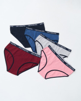 Батальні трусики однотонні - напис по гумці р.2XL,  4XL     5 шт.