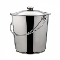 Ведро из нержавеющей стали с крышкой 11 л