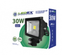 Прожектор LED Ledex с датчиком 30W 6500k