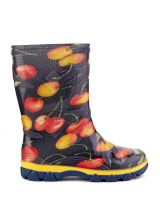 Детские резиновые сапоги Черешня на чёрном 31