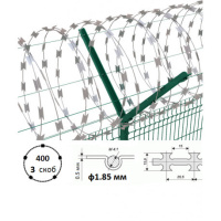 Дріт колючий Єгоза  400/3 13.5-21м