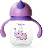 Бутылочка детская Fissman Babies «Носорог» 260мл с ручками