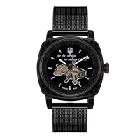 Чоловічий годинник Awarder 021 Де би не був All Black Mesh механіка з автопідзаводом