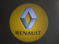 Лазерне підсвічування на дверях автомобіля з логотипом Renault