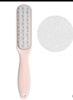 Лазерная пилка для ног 23х4 см, терка для пяток и педикюра Белая двухсторонняя (терка для ног) (234-Pink)