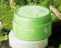 Крем для обличча з зеленим чаєм One Spring Green Tea Cream