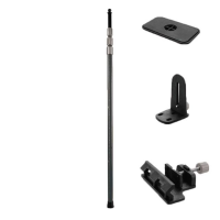 Якісна штанга телескопическая для лазерного уровня INTERTOOL MT-3060 : розкладеному/складеному вигляді 3.2/1.25 м, різьба 1/4«