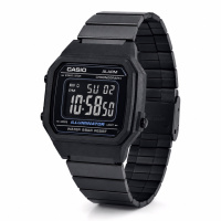 Чоловічий годинник Casio B650WB-1B у чорному кольорі, електронний циферблат та 5 ATM