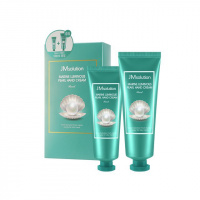 Набор кремов для рук с экстрактом жемчуга JMSolution Marine Luminous Pearl Hand Cream 50мл+100мл