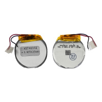 Аккумулятор AST40350 универсальный с контроллером, 3 х 33 х 34 мм (435 mAh) круглый/ для смарт часов и кейсов наушников