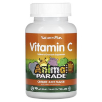 NaturesPlus Animal Parade Vitamin C 90 смоктальних таблеток у формі тварин