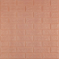 3D панель самоклеющаяся 700x770x3мм кирпич Пудра SW-00001716