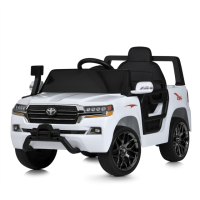 Дитячий електромобіль Джип Toyota Land Cruiser з MP3 музикою Bambi M 5101EBLR-1 Білий