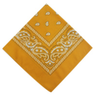 Бандана с узором Классик 10389 55х55 см темно-желтый