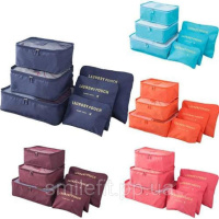 Набір дорожніх органайзерів для речей Laundry Pouch (Бордовий)