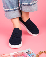 Жіночі сині кросівки з текстилю.