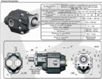 Насос шестеренчатый ISO (112 куб см) LTMH-112 Binotto Италия 105-033-11121