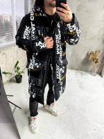 Куртка зимова з капюшоном чоловіча зимова стильна